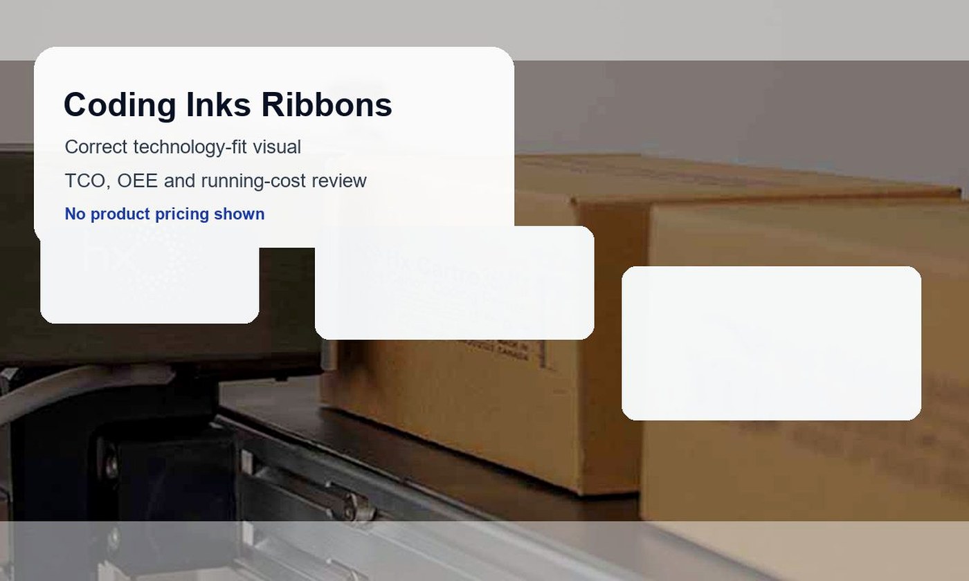 Coding Inks Ribbons industrial packaging technology visual