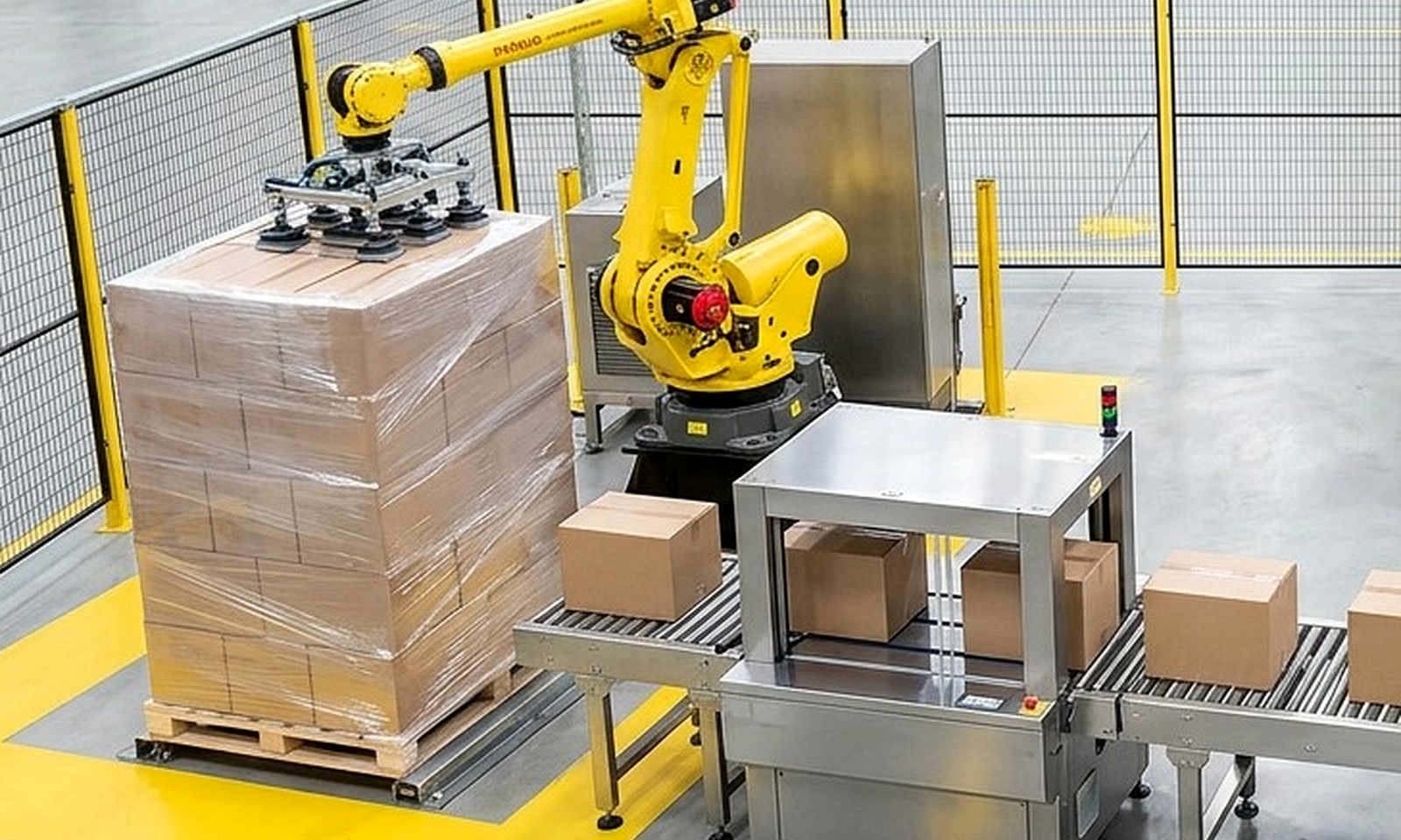 Palletizing industrial packaging technology visual